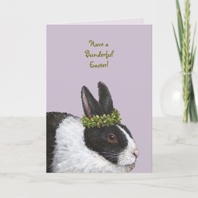 Funny Bunny Carte Pâques (Devant)
