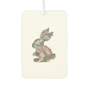 Funny Bunny Crochet Patchwork Camo Rabbit Happy Ea Air Freshener