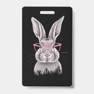 Funny Bunny Cute Family Gifts Easter  Badge