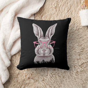 Funny Bunny Cute Family Gifts Easter  Throw Pillow