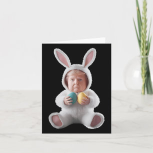 Funny Bunny Easter Trump Meme Happy Easter Day Card