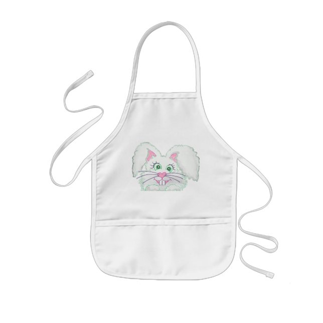 Funny Bunny Face Apron (Front)