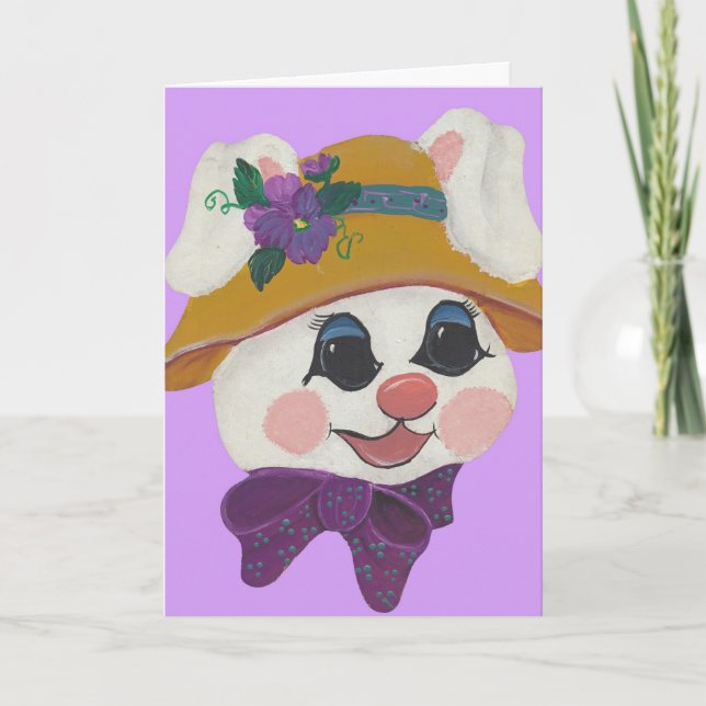 Funny Bunny Greeting Card (Front)