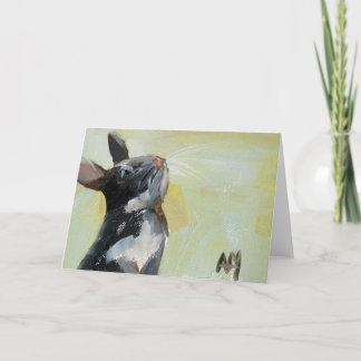 funny bunny greeting card