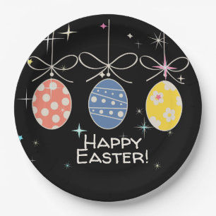 FUNNY BUNNY Hapy Easter Eggs Hunt Party Paper Plate