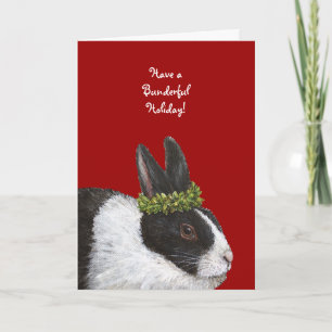 Funny Bunny Holiday card