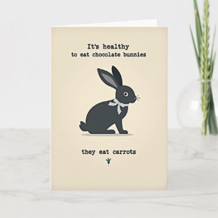 Funny Bunny Message Card