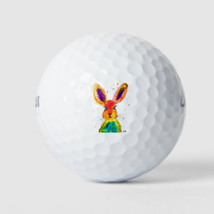 Funny bunny rabbit golf balls