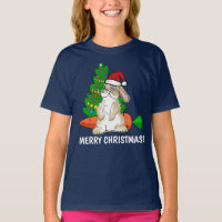 Funny Bunny Santa Merry Christmas Customizable