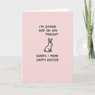 Funny Bunny Springtime Card
