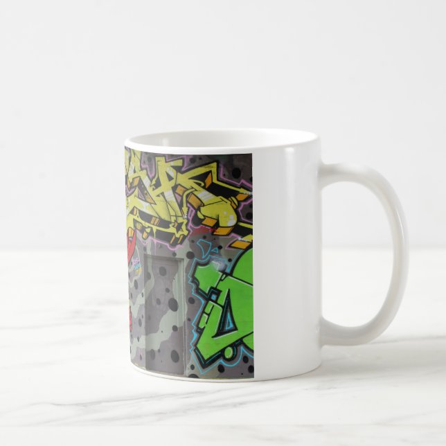Funny Bunny Street Art Coffee Mug (Right)