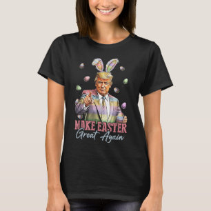 Funny Bunny Trump Make Easter Great Again Rabbit H T-Shirt