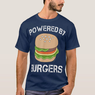 Funny Burger  Powered by Burger  T-Shirt