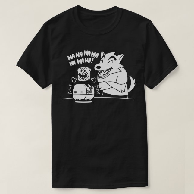Funny Burned Toast T-Shirt (Design Front)