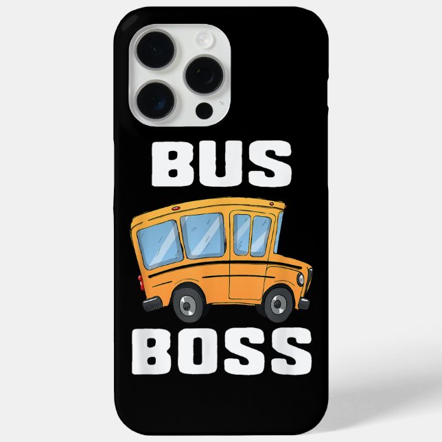 Funny Bus Boss School Bus Driver Case-Mate iPhone Case (Back)