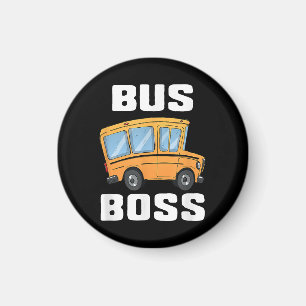 Funny Bus Boss School Bus Driver Magnet