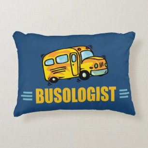 Funny Bus Driver Accent Pillow