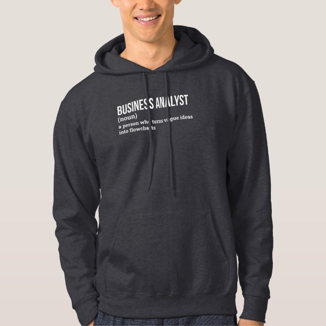 Funny Business Analyst Definition Hoodie (Front)