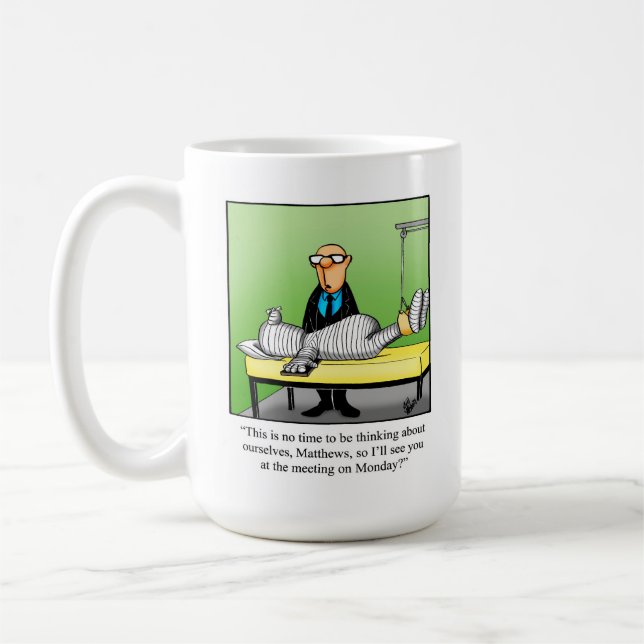 Funny Business Humour Mug Gift (Left)