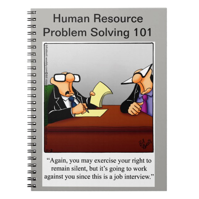 Funny Business Humour Notebook (Front)