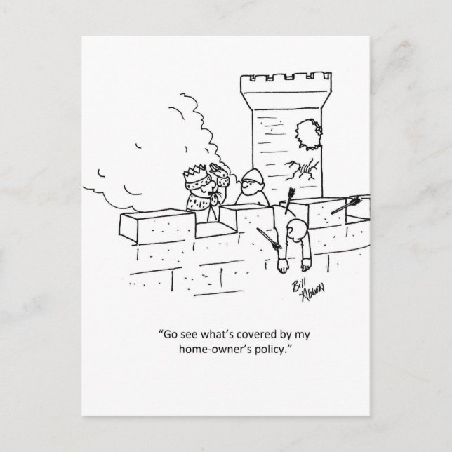 Funny Business Humour Postcard (Front)