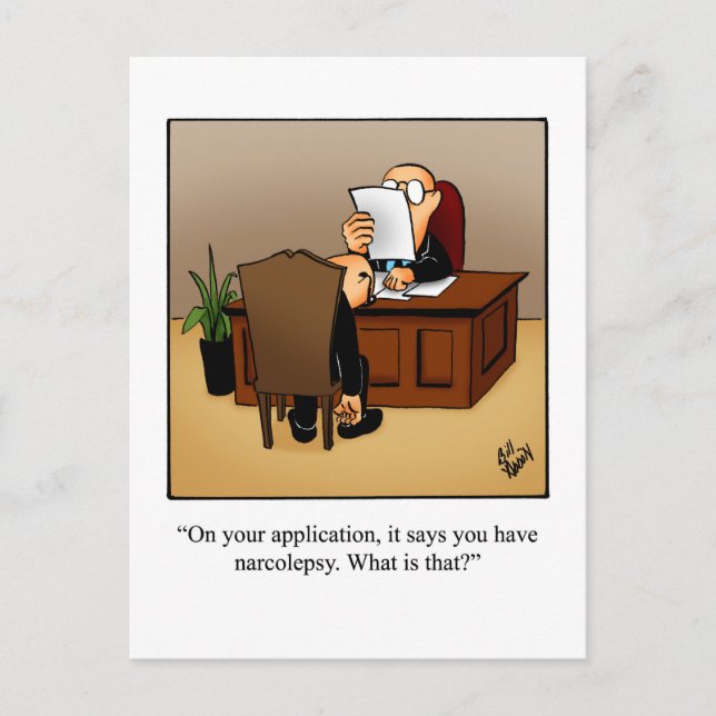 Funny Business Humour Postcard (Front)
