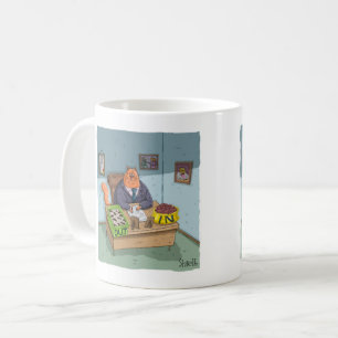 Funny Business Kitty with in and out litter box. Coffee Mug