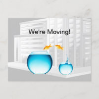 Funny Business Moving Notice Postcard Template