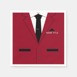 Funny Business Napkins with Custom Name Text