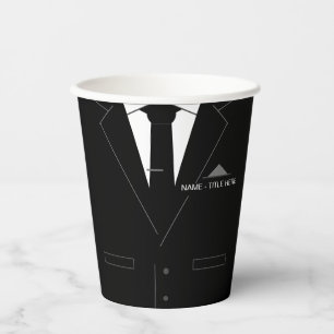 Funny Business Paper Cups with Custom Name Text