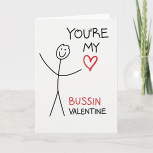 Funny Bussin Valentine Card