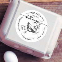 Funny Butt nuggets egg carton label