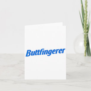 Funny Buttfingerer Tee Butt Fingerer Halloween Emb Card