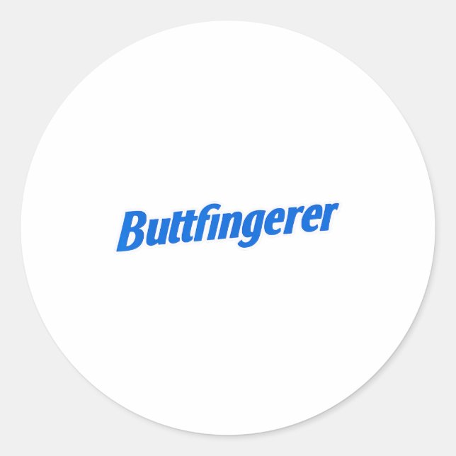 Funny Buttfingerer Tee Butt Fingerer Halloween Emb Classic Round Sticker (Front)
