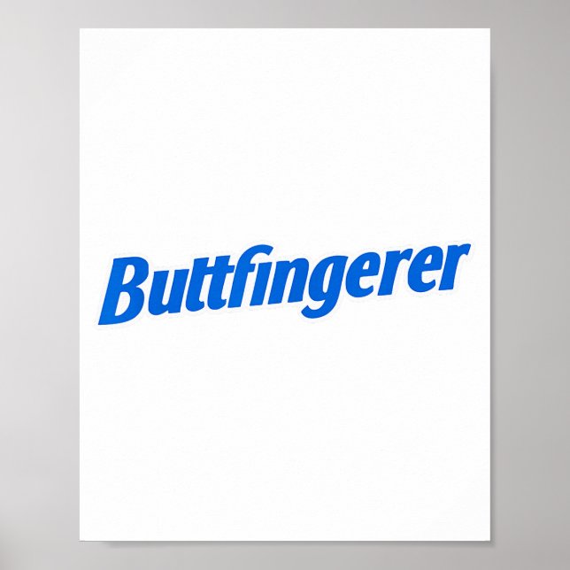 Funny Buttfingerer Tee Butt Fingerer Halloween Emb Poster (Front)