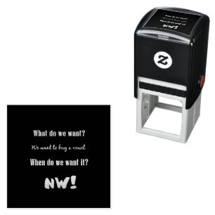 Funny Buy a Vowel — Now! Self-inking Stamp