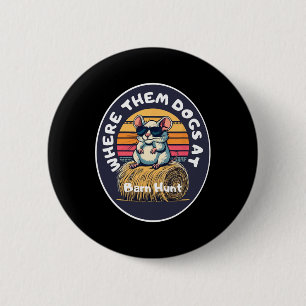 Funny Byrn Hunt - Cute Rat With Sungles Looking Fo 2 Inch Round Button