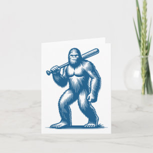 Funny Bysebyll Bigfoot Sasquatch Bysebyll Player M Card