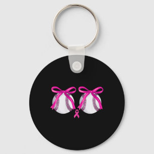 Funny Bysebyll Breast Breast Cancer Awareness Coqu Keychain