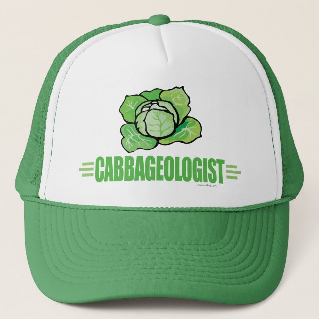 Funny Cabbage Lover Trucker Hat (Front)