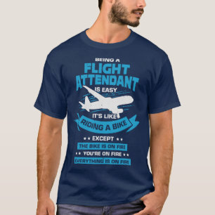 Funny Cabin Flight Attendant Steward Gift  T-Shirt
