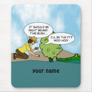 Funny Cache Geocaching Personalized Mouse Mat