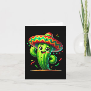 Funny Cactus Cinco De Mayo Boys Toddler Kids Mexic Card