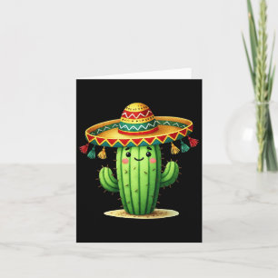 Funny Cactus Cinco De Mayo Boys Toddler Kids Mexic Card