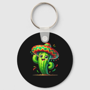 Funny Cactus Cinco De Mayo Boys Toddler Kids Mexic Keychain