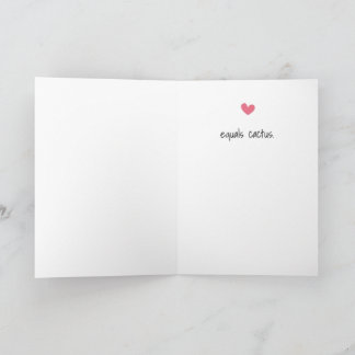 Funny Cactus Greeting Card