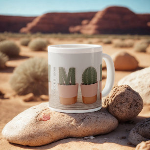 Funny Cactus Mom Succulent Lover Giant Coffee Mug