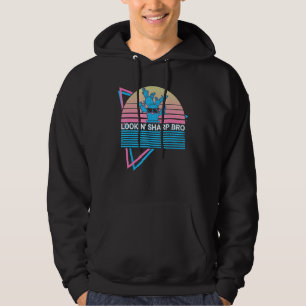 Funny Cactus Succulent Retro Lookin' Sharp Bro Hoodie