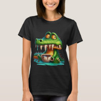 Funny Caffeine Crocodile Coffee Lover Woman Organi