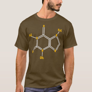 Funny Caffeine Molecule Science Themed Coffee Love T-Shirt